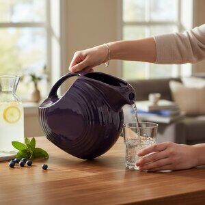 NWT Homer Laughlin Fiesta Ware Disc Water Pitcher – Plum – Retired – 7”
